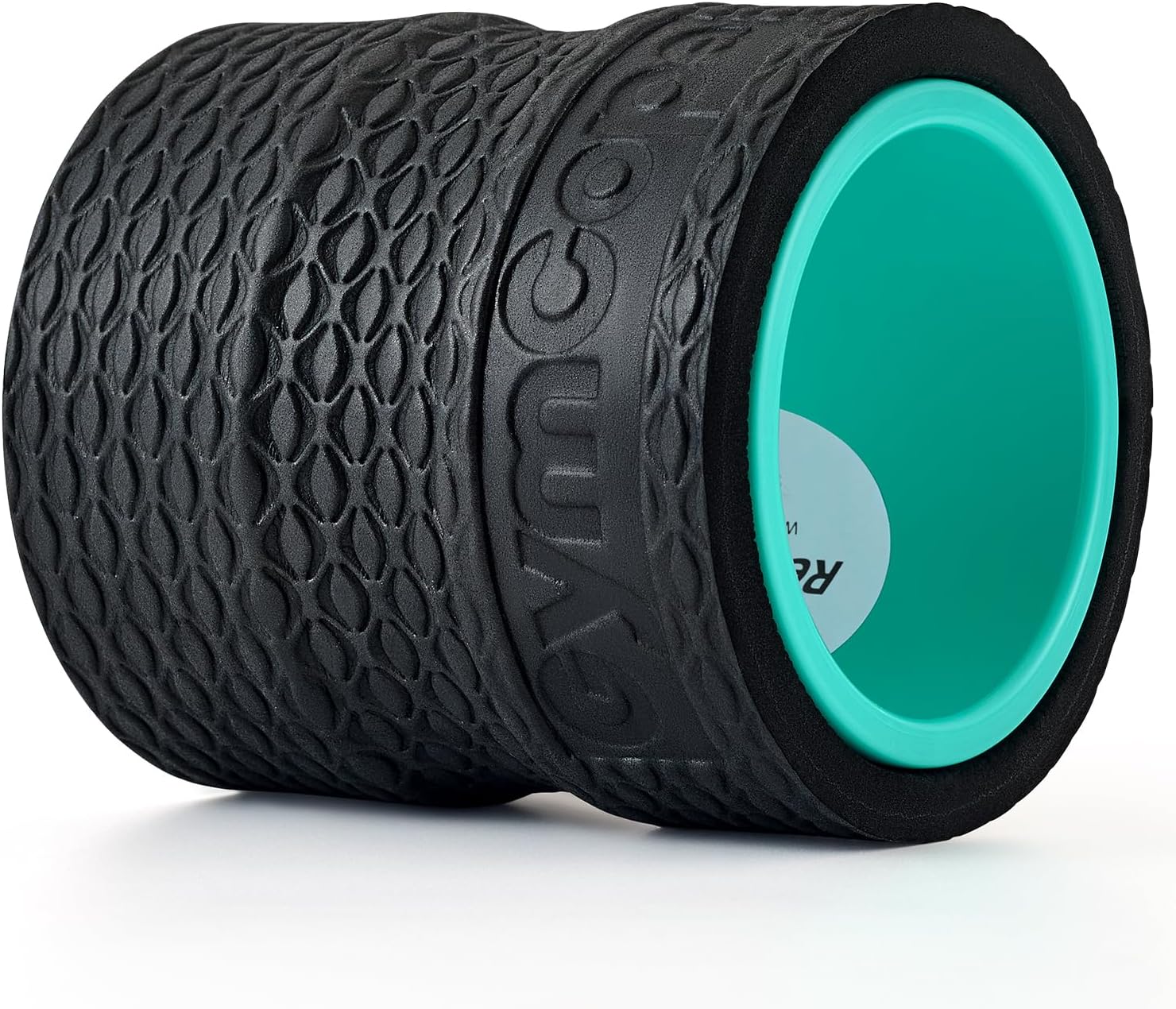 GymCope Back Roller Wheel, Spine-Safe Groove for Deep Stretch, 530 lbs | 1/2in sweat-resistant foam over ABS core, 4 sizes 4 to 12in plus 4-pack with 13in, yoga pilates home gym recovery, pvc free