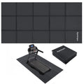 GymCope Foldable Treadmill Mat for Hardwood Floors & Carpet Exercise Mat | 78"x39"/ 70"x31"/ 55"x23" Exercise Equipment Mat 6mm Non-Slip Walking Pad Mat for Exercise Bike, Elliptical, Home Gym