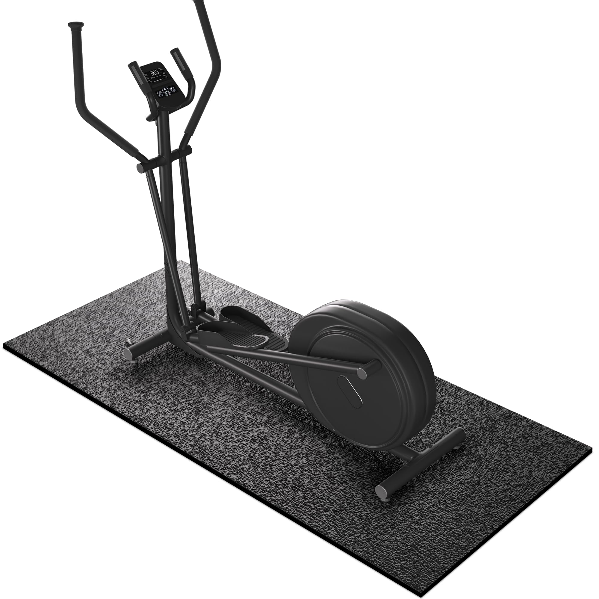 GymCope Treadmill Mat for Hardwood Floor Carpet 7'x3'/6'x3'/6'x2.5'/4'x2' | 6mm Thick Exercise Equipment Gym Mat, Compatible with Peloton Bike, Indoor Spin Bike, Elliptical